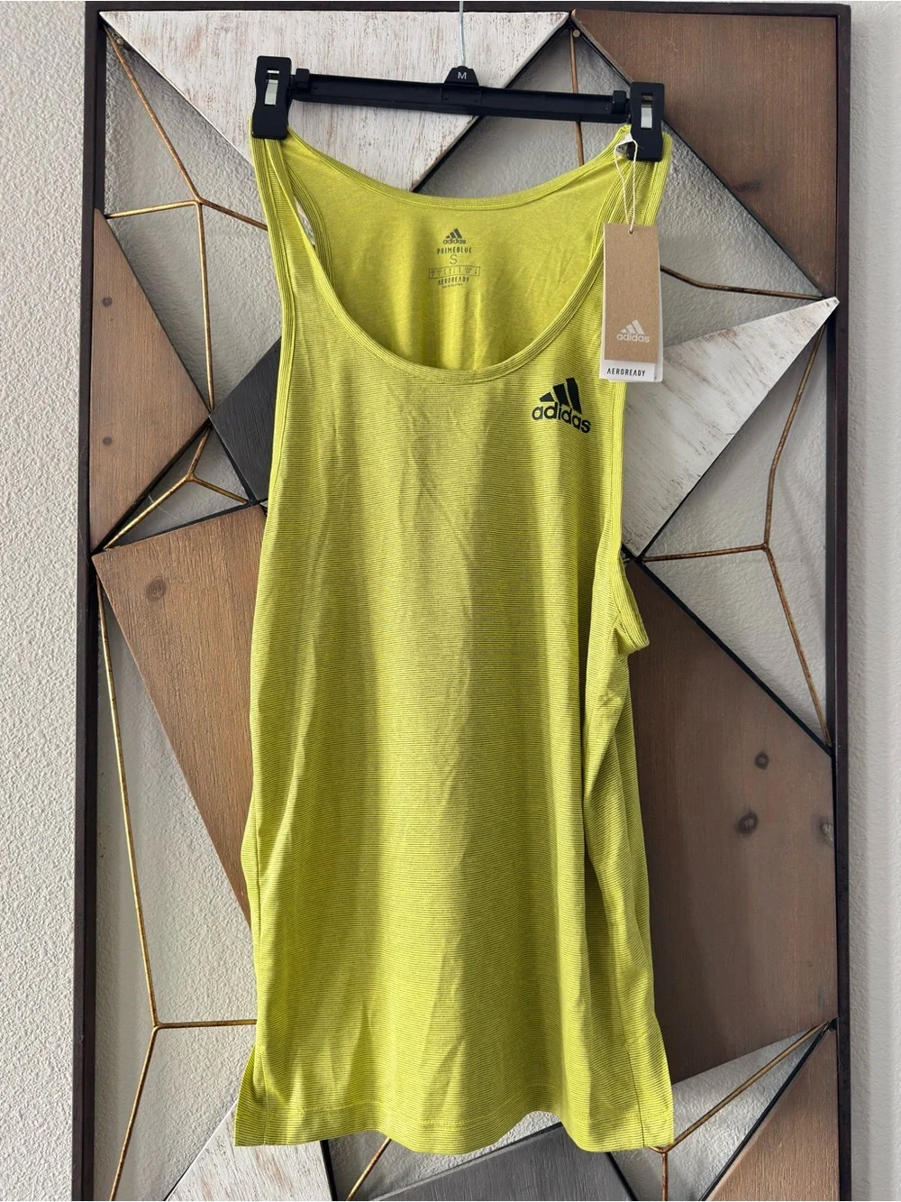 adidas Neon Yellow Performance Tank Top